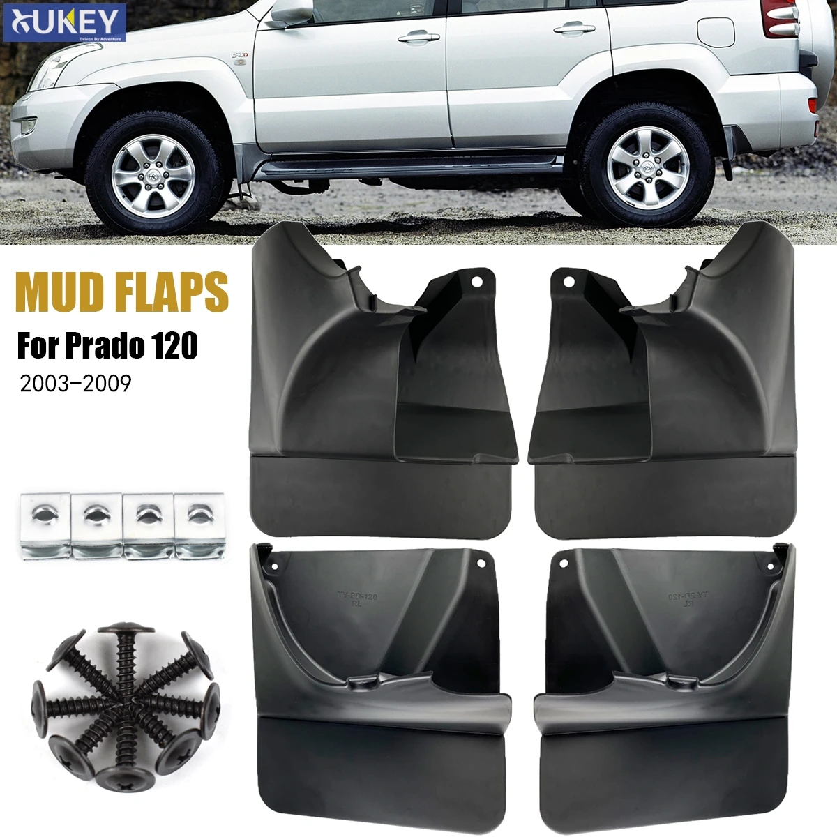 Автомобильные Брызговики передние/задние брызговики для крыла Toyota Land Cruiser Prado FJ120