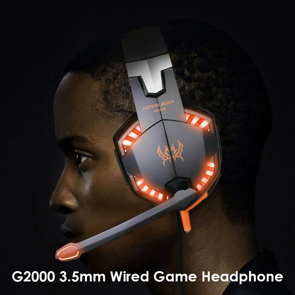 Wired Headset Gamer PC 3 5mm Headsets with HD Microphone Gaming Laptop Tablet Gamer for Computer Accessories