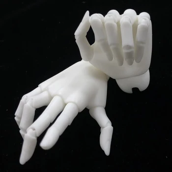 

1/3 Doll Jointed Hands Resin Hand Body Artists Model Articulated Body Parts for SD AOD Female Girl Doll DIY Customizing, White