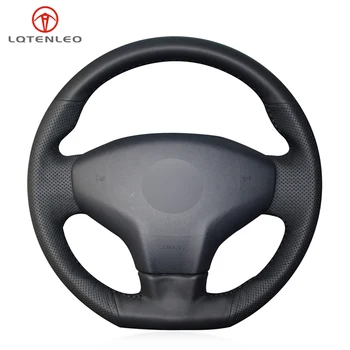 

Black PU Artificial Leather Sew Car Steering Wheel Cover For Citroen Elysee C-Elysee 2014 New Elysee Peugeot 301 2013-2016