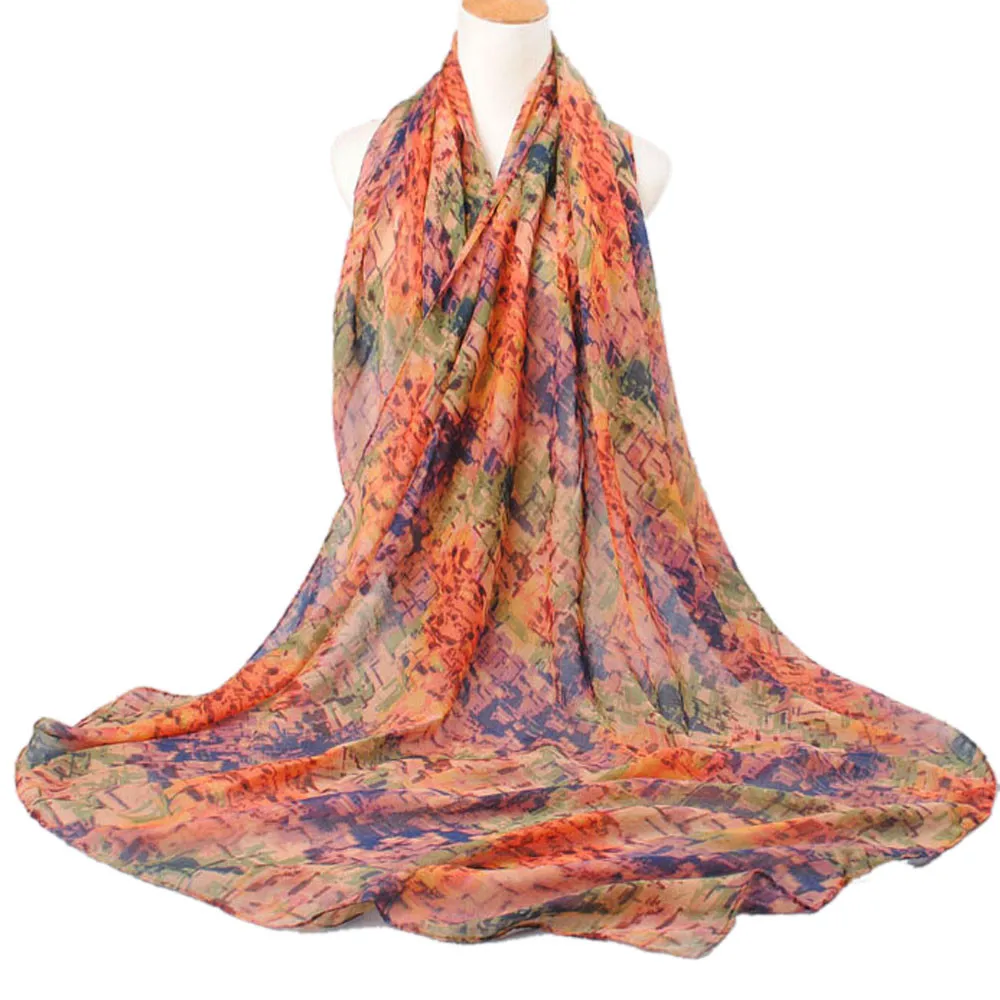 Женские Большие шали, весенний зимний шарф с принтом, женский красивый смешанный узор, вуаль, шаль, обёрточная бумага, s шарф, шарфы