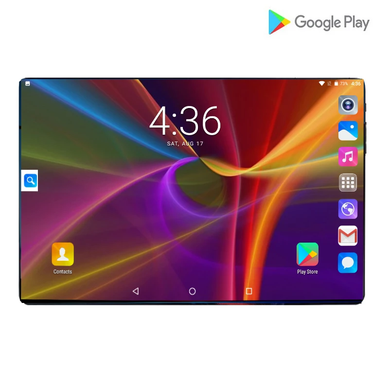 Новые 10,1 дюймовые планшеты ПК Android 9,0 2.5D стальной экран 3g 4G Телефонный звонок 6 ГБ/64 ГБ Восьмиядерный 2,0 ГГц две sim-карты gps OTG WiFi Pad
