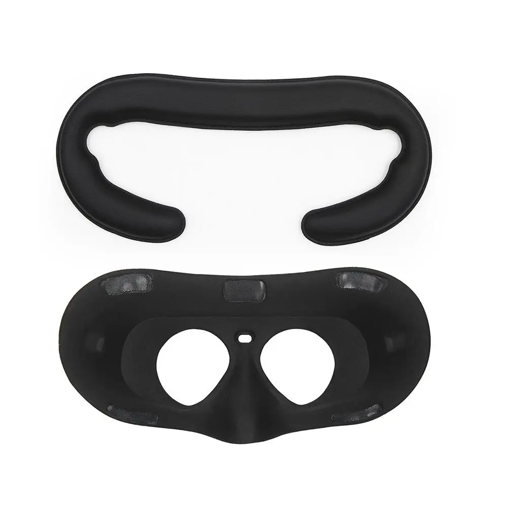 Without breathable Очки виртуальной реальности VR уход за кожей лица из искусственной кожи чехол маска запасная ватным тампоном для Oculus Go гарнитура - Цвет: Without breathable