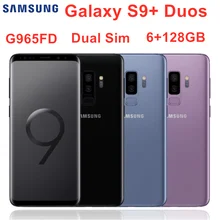 Samsung Galaxy S9 + S9 más Duos G965FD 128GB ROM 6GB RAM Doble SIM original teléfono móvil Octa Core 6,2 "Dual 12MP Exynos NFC(China)
