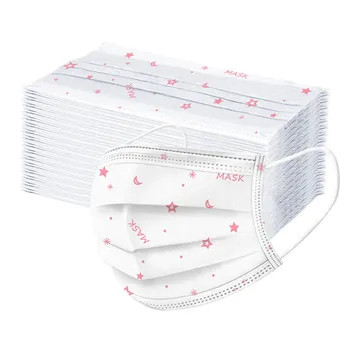 

50pcs Disposable Mask For Face Kids Children Print Face Mask Mouth Muffle Mascarilla Infantil Skin Care Face Mask fashion