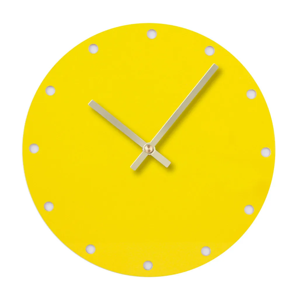 Бесшумные наручные часы, настенные часы круглые часы современного дизайна Настенные часы арабские цифры дизайн стильный стиль акриловый Декор Круглый# C - Цвет: F