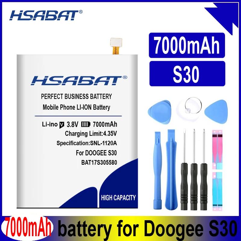 Аккумулятор HSABAT BAT17S305580 7000 мАч для батарей DOOGEE S30|Аккумуляторы мобильных