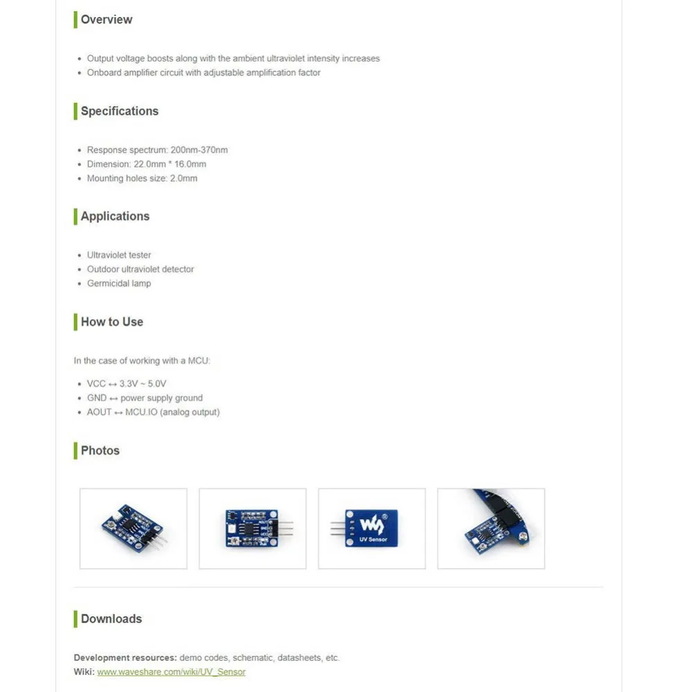 WS0013 UV Sensor (4)