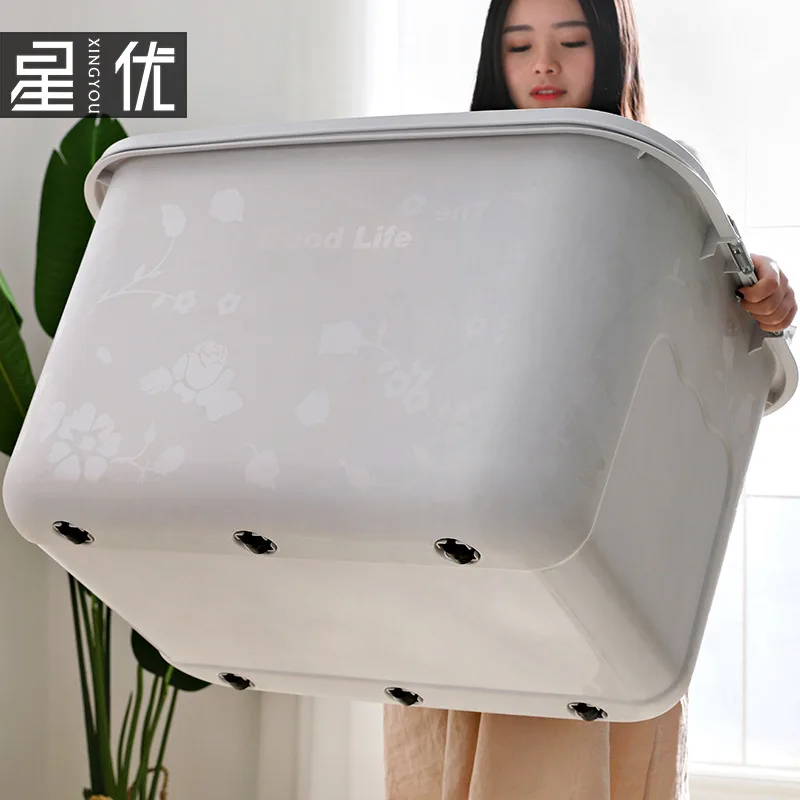 

Clothes Storage Useful Product Storage Box Plastic Extra Large Finishing Box Large Size with Cap Book Drop Storage Box Storage B