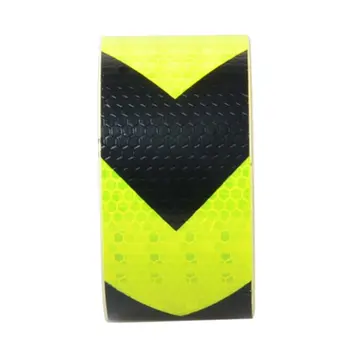 

5CM Width Long Self-adhesive PVC Reflective Safety Warning Tape Road Traffic Construction Site Reflective Arrow