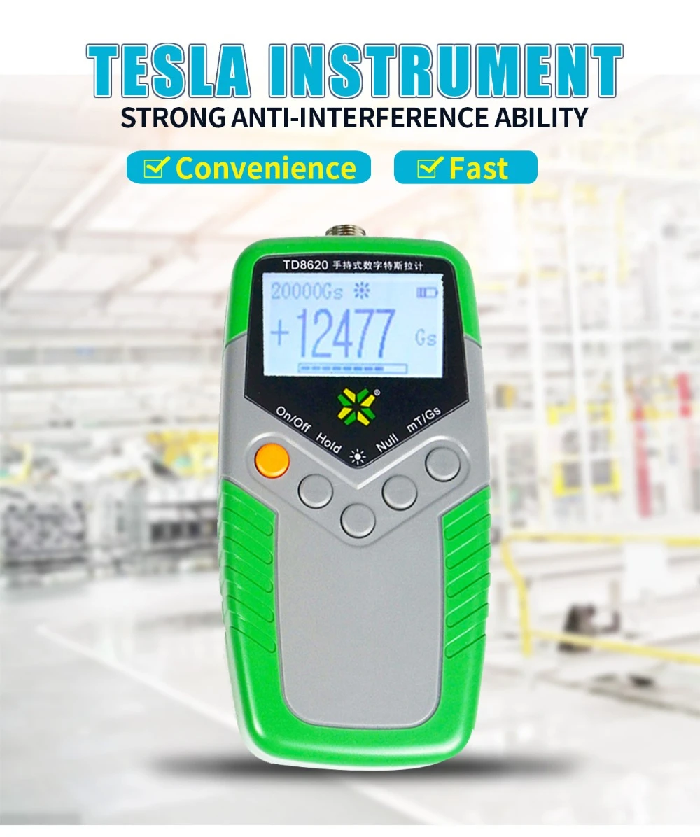 Permanent Magnet Gauss Meter Handheld Digital Tesla Meter Magnetic Flux Surface Magnetic Field Test 5% Accuracy Dop Ship