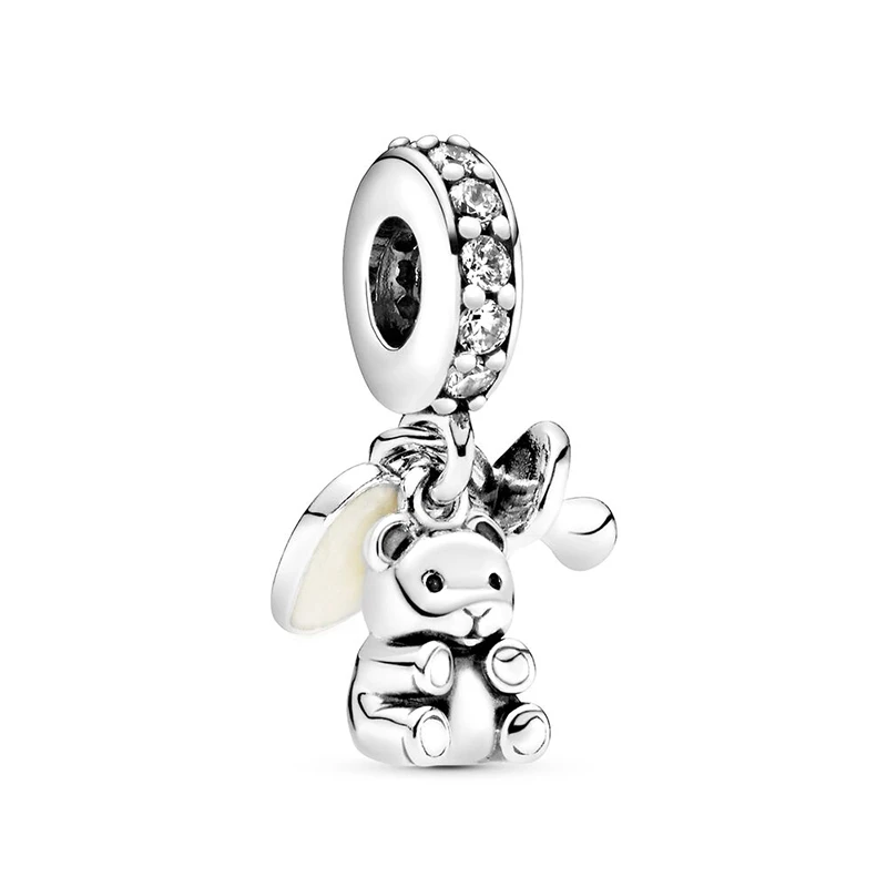 Charms 29 2 шт. серебряный дракон любовь животное Микки Шарм Подвеска подходит Pandora подвески, браслеты, ожерелья для женщин серебро DIY ювелирных изделий - Цвет: Charms 29