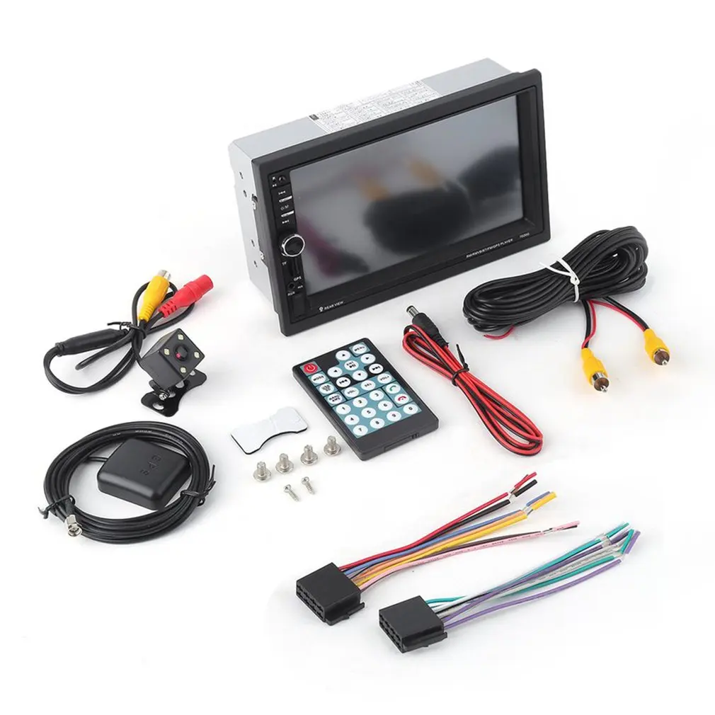 

New Arrival 7020G Car Bluetooth Audio Stereo MP5 Player with Rearview Camera 7 inch Touch Screen GPS Navigation FM Function Hot