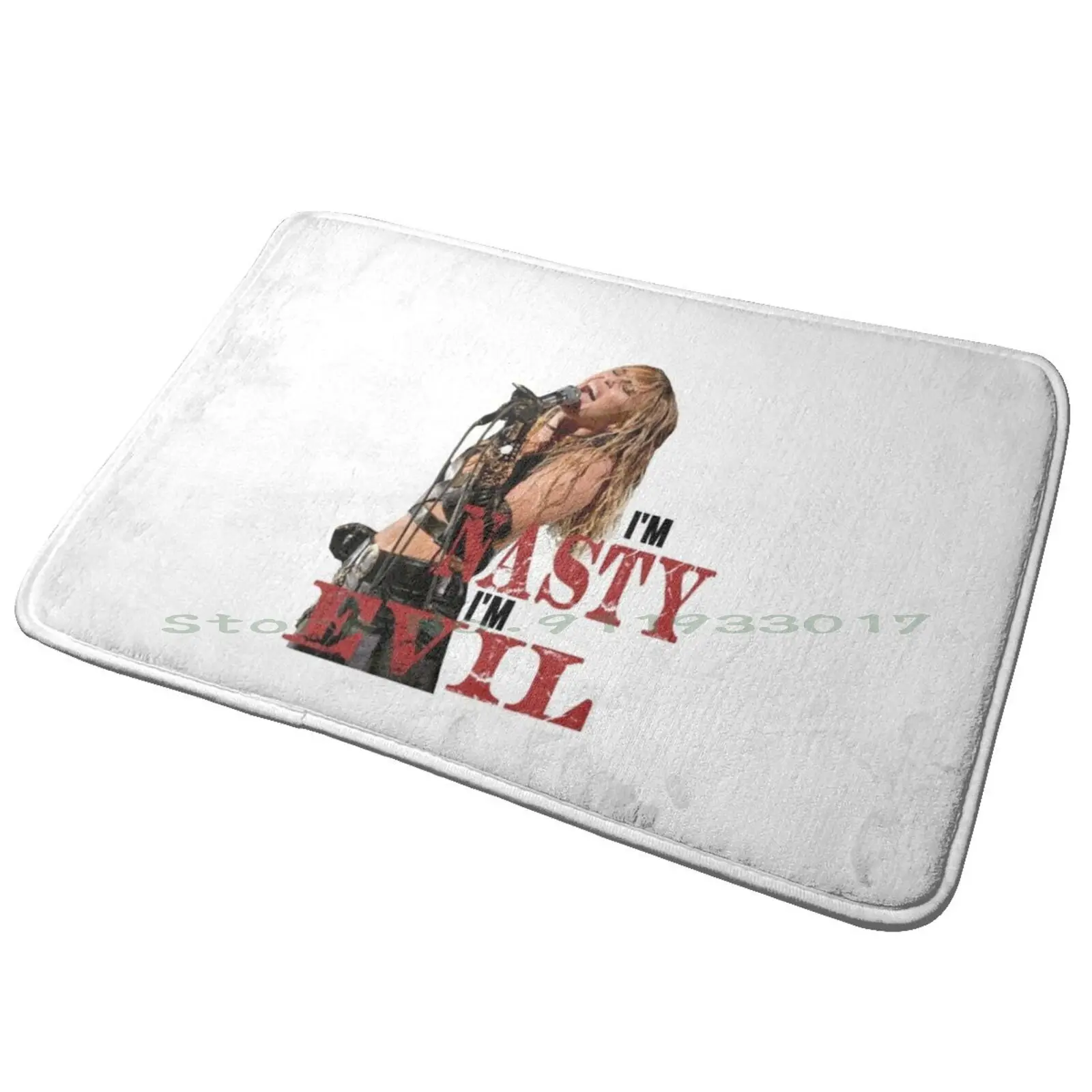 I'M Nasty I'M Evil Entrance Door Mat Bath Mat Rug Jazz Mento Calypso Bluebeat Ska Music Rocksteady 2Tone Third New Wave Ska