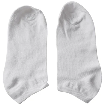 

Ladies Elastic Cuff Low Cut Ankle Sports Socks 5 Pairs (White)