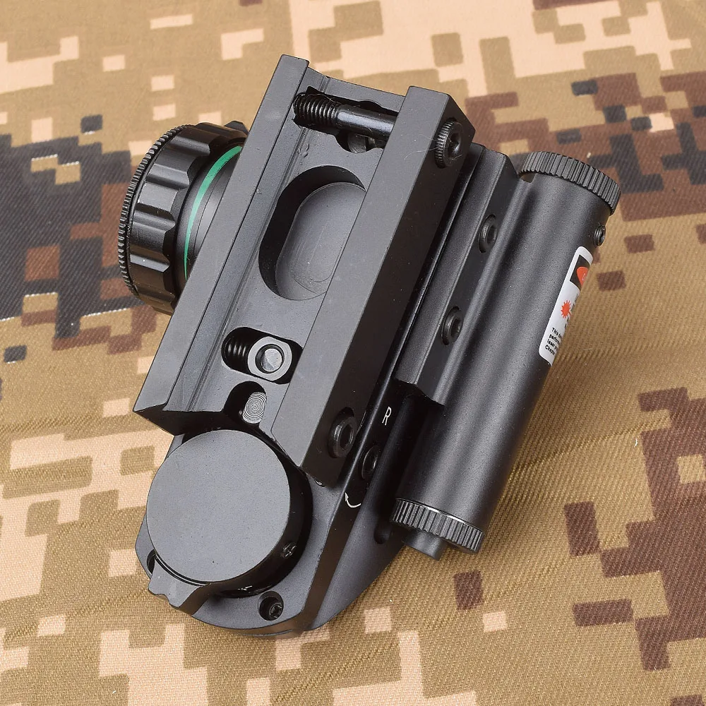 1x22x33 мм красный и зеленый точка рефлекторный прицел Встроенный красный лазерный костюм 22 мм Руководство для пневматического ружья прицел