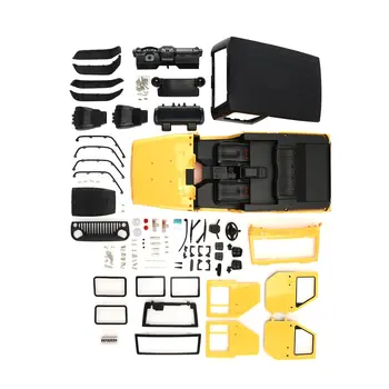 

Simulation Car Shell 313mm Wheel Distance Hard Shell ABS Body Shells with Interior for Wrangler for 1:10 RC Jeep Car Set