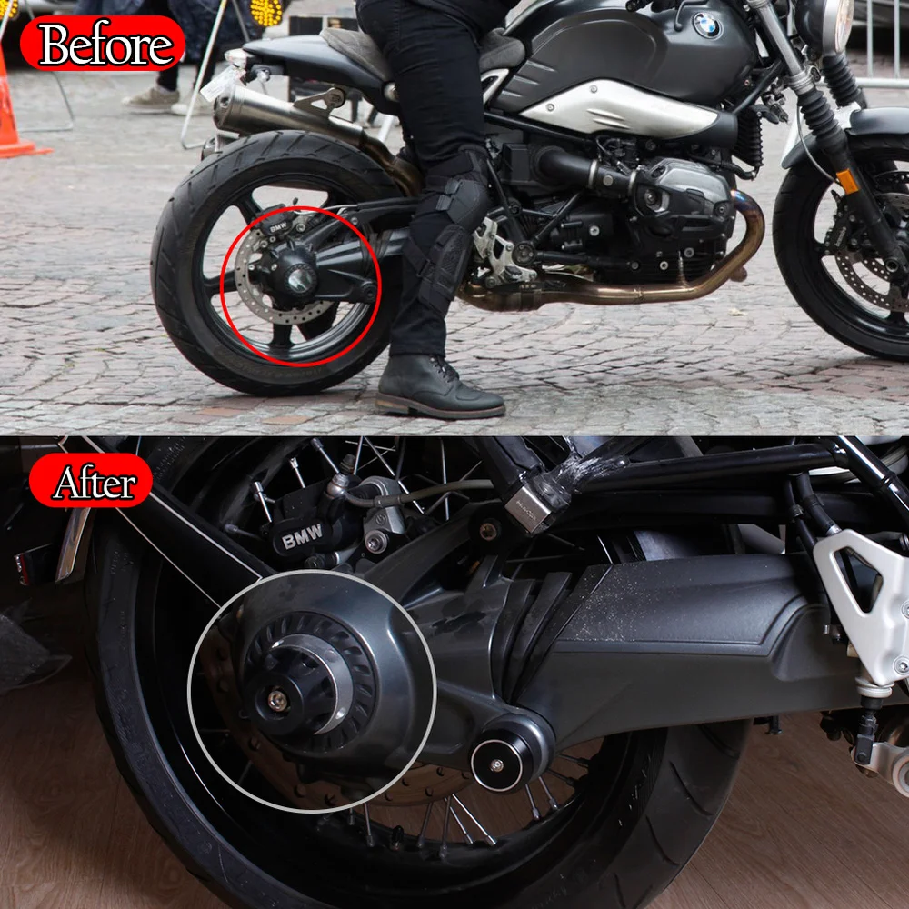 Motorcycle Cardan Crash Slider Protector Rear Wheel Fork Axle Cap for BMW  R1200GS 2007-2020 RnineT 2014-2020 15 16 17 R1200 GS - AliExpress
