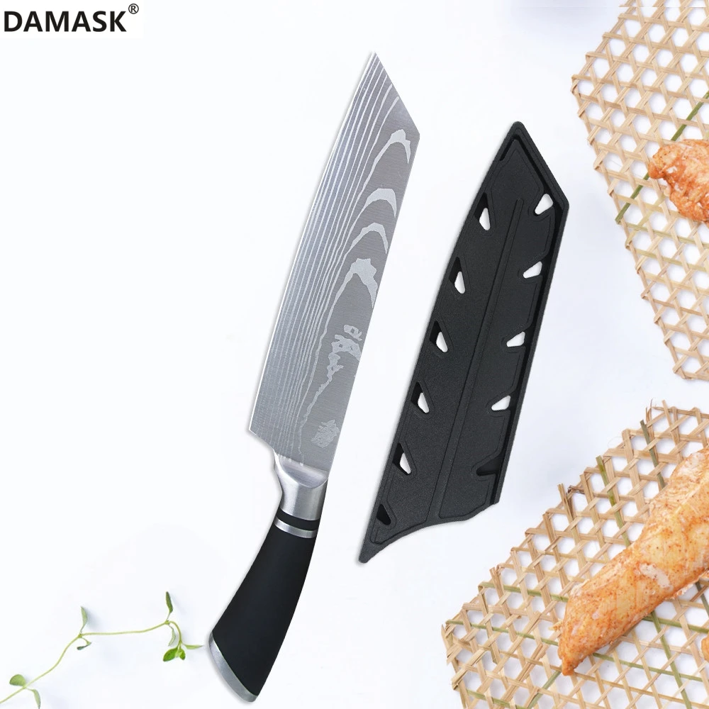 Damask 8 дюймовый Нож для говядины японский нож шеф повара из нержавеющей стали