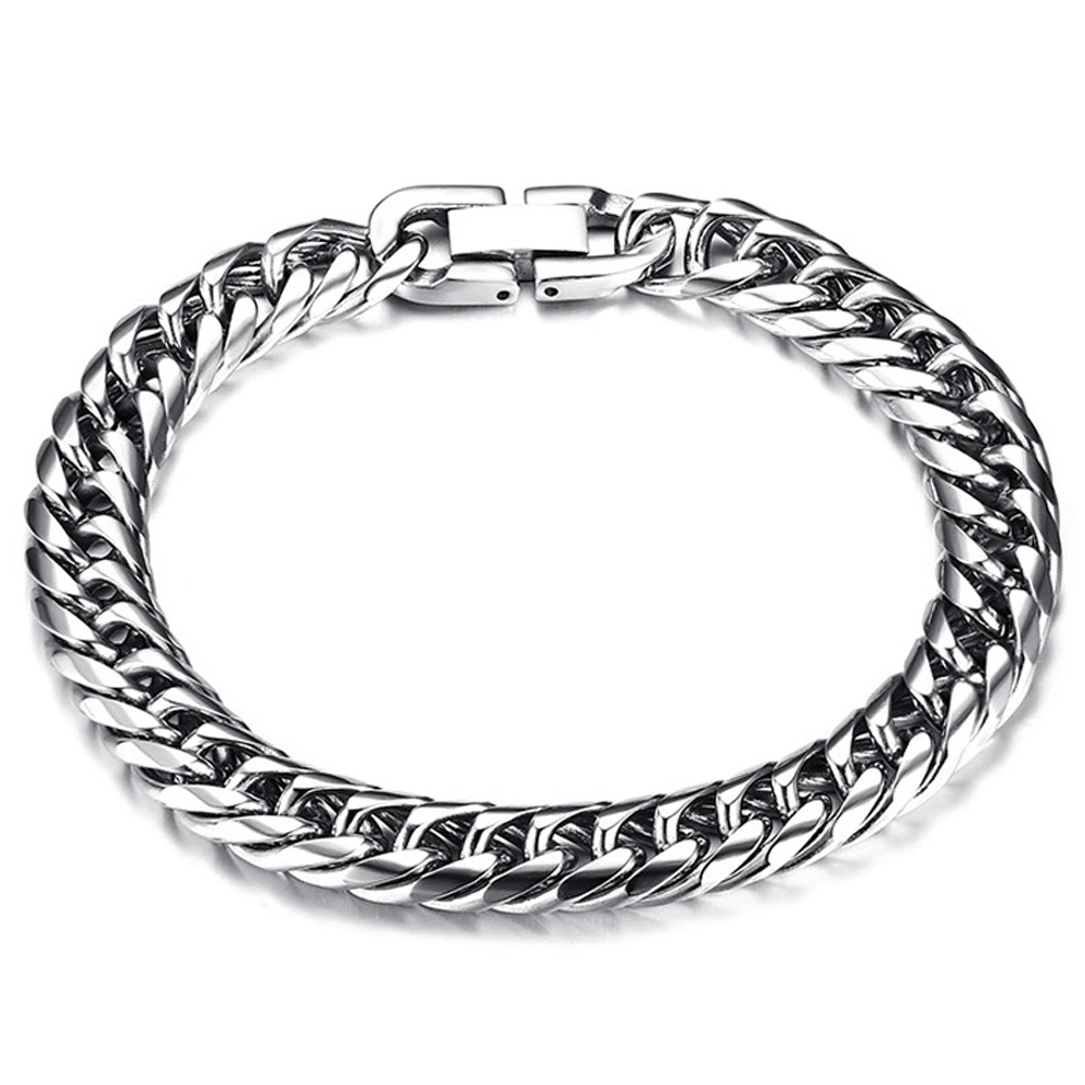 

316L stainless steel men's bracelet cuban link hand-chain Viking Punk Male gift Jewelry Daily Pulseira wholesale dropshipping