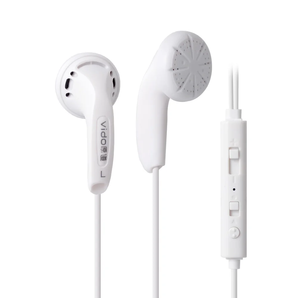 White with mic NICEHCK vido 3,5 мм вкладыши 32 Ом Динамический драйвер DJ HIFI гарнитура бас вкладыши MX500 для vido Pad MX500 PK2 EB2 ME80 B40 затычки для ушей - Цвет: White with mic