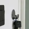 Self Adhesive Black And Gold Wall Hook Porch Living Room Home Kitchen Wall Door Hook Key Rack Kitchen Towel Hanger Zinc Alloy 4