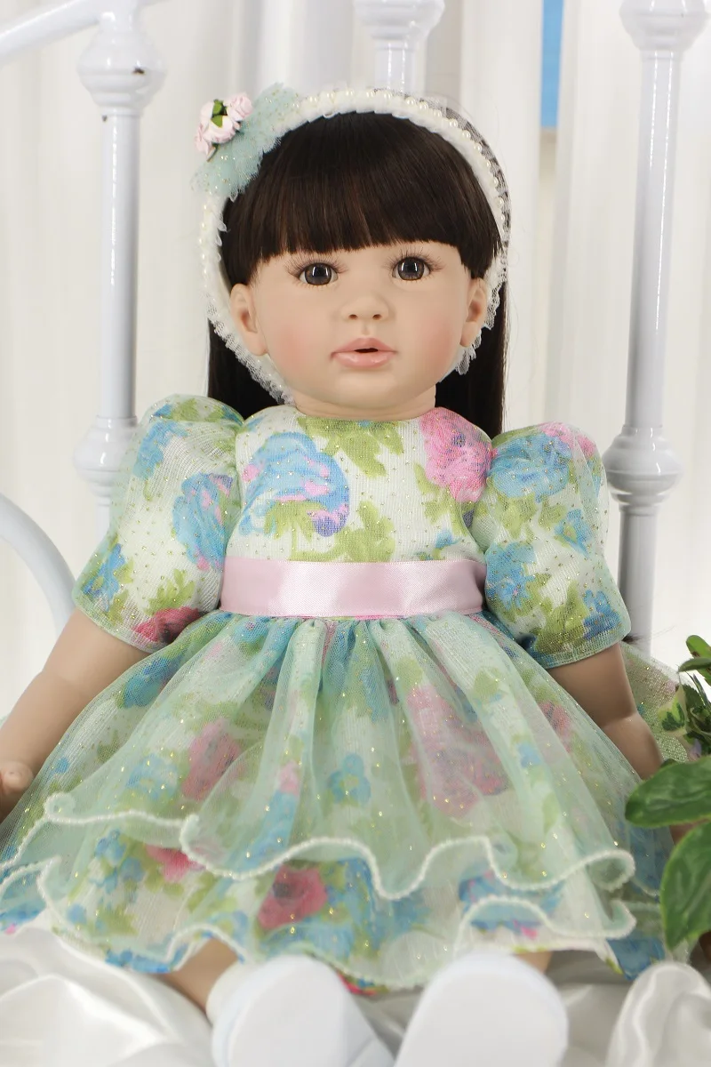 

60cm Silicone Head Arm legs With Clothing Body Lifelike Reborn Baby The Best Vinyl Doll Is Intended For Collectors Deeply Belie