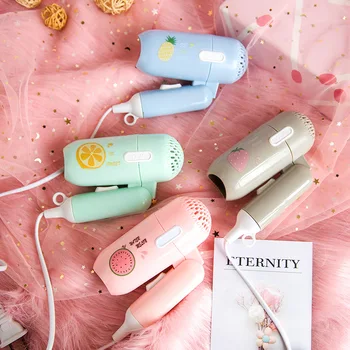 

220V Hot Sales Mini Hair Dryer Foldable House Portable Thermostatic Air collecting Traveller Compact Blower Electric Hair Dryer