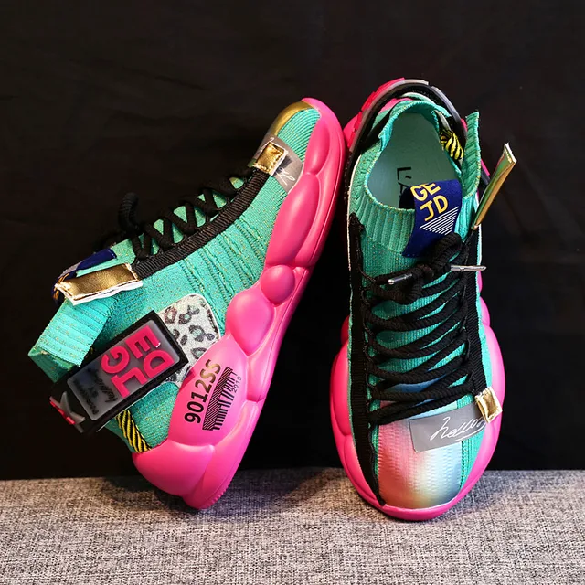 US $15.77 Elaborate high-quality women's shoes vulcanized fiber vamp breathable sneakers sexual personality f