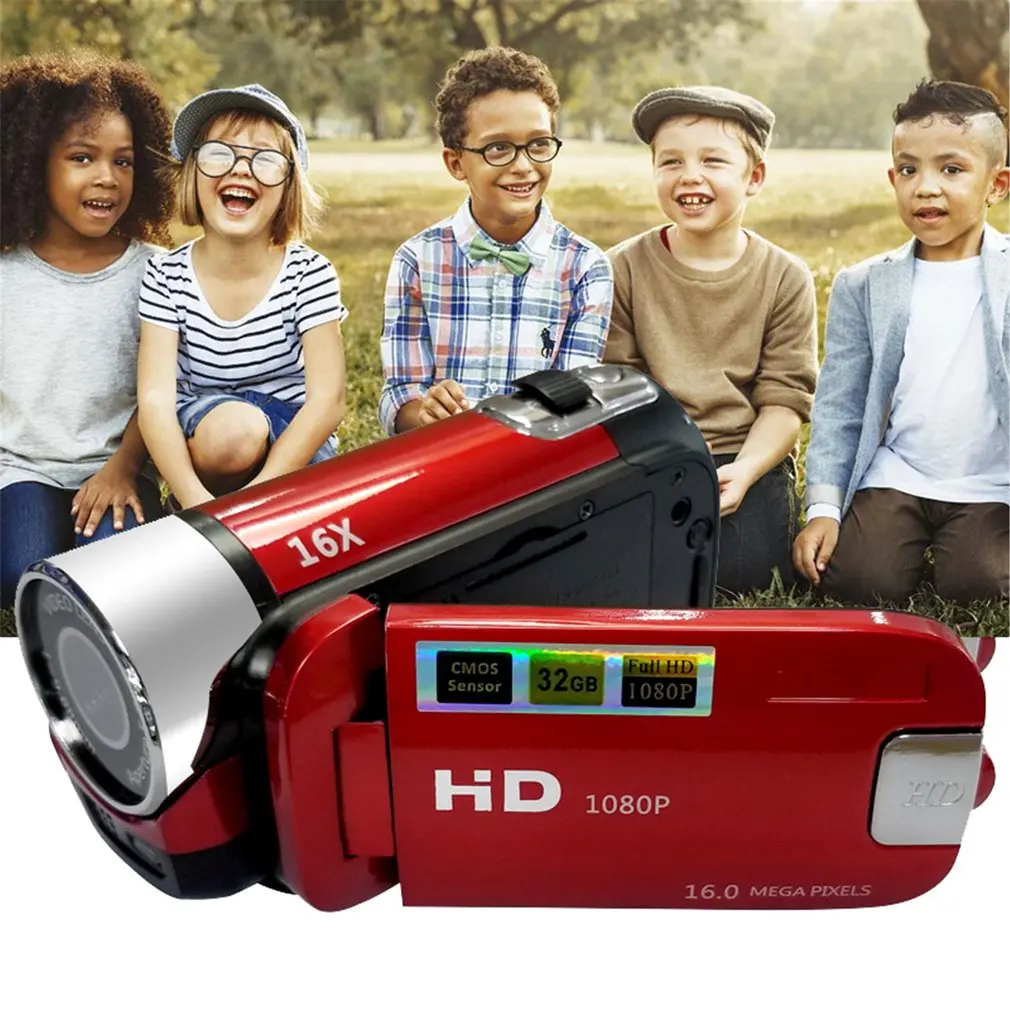 

Vlog camera 1080P Full HD 16MP DV Camcorder Digital Video Camera 270 degree Rotation Screen 16X Night Shoot Zoom Digital Zoom