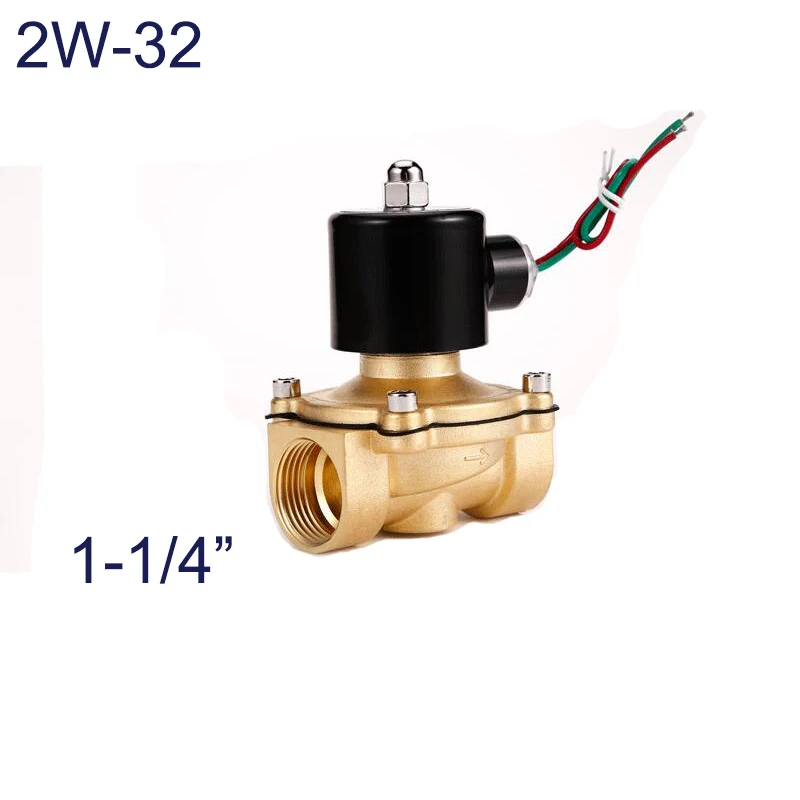 

Solenoid Valve DC 24v Low Pressure Electric Water Valve 1" 1-1/4" VITON Seal