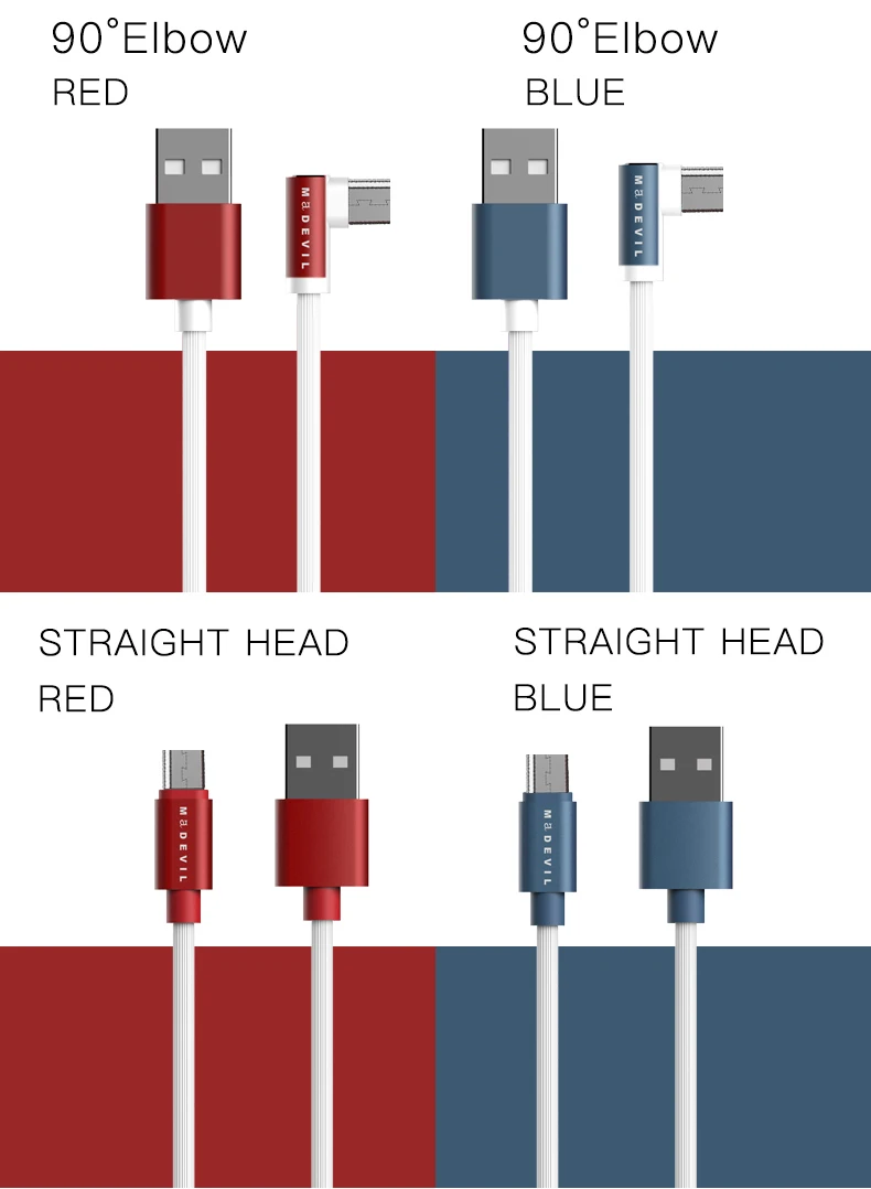 Кабель Micro USB madevil 90 градусов для быстрой зарядки и синхронизации данных для мобильных телефонов, Кабель Microusb для телефонов Android