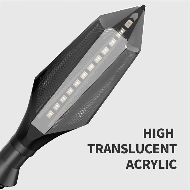 1 Pair High Quality Creative Dragonfly Gun Shape Design MTB Bike Lights Practical Motorcycle Turn Signal LED Lights Indicators