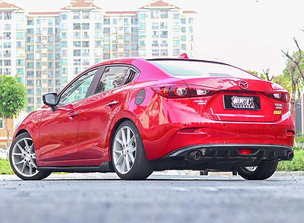 AITWATT для Mazda 3 Axela Sedan 2017 2018 2019 комплект кузова спойлер Углеволокно задний бампер