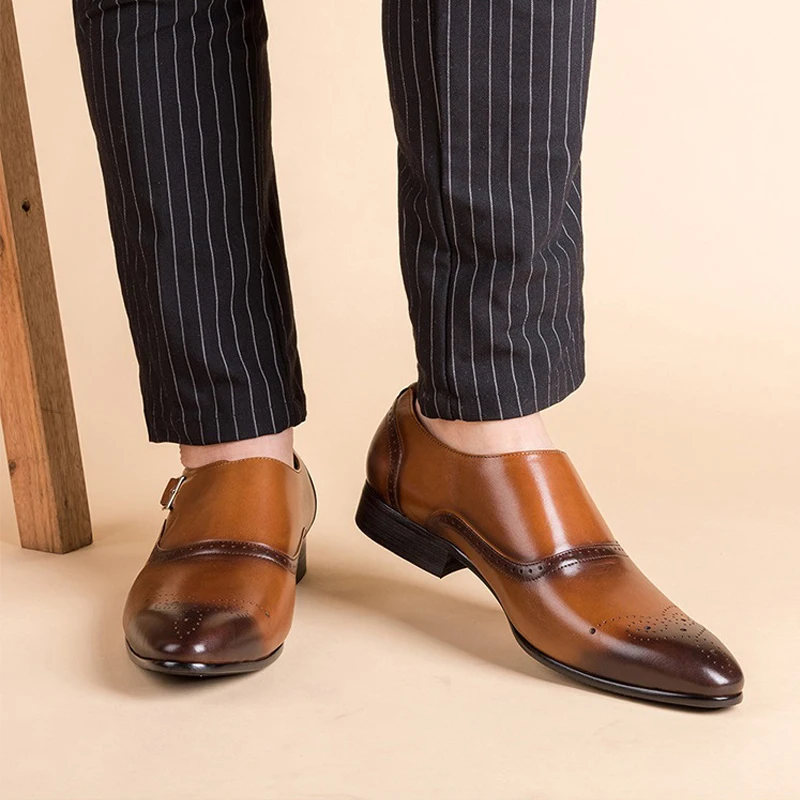 YIGER/Новинка; Мужские модельные туфли; кожаная повседневная обувь; мужские туфли-оксфорды в деловом стиле; большие размеры; 0354