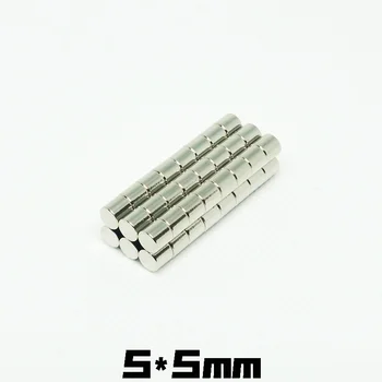 

100pcs 5x5 Round NdFeB Neodymium Disc Magnets Dia 5mm x 5mm N35 Super Powerful Strong Rare Earth NdFeB Magnet 5*5