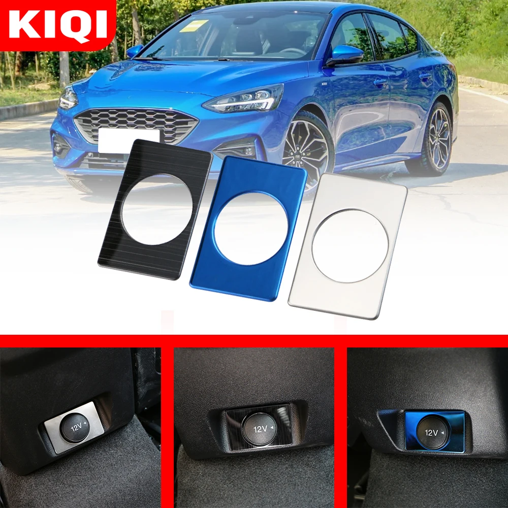 

Car Stainless Steel Rear Cigarette Smoke Lighter Lamp Switch Cover Frame Trim Stickers Fit for Ford Focus 2018 2019 2020