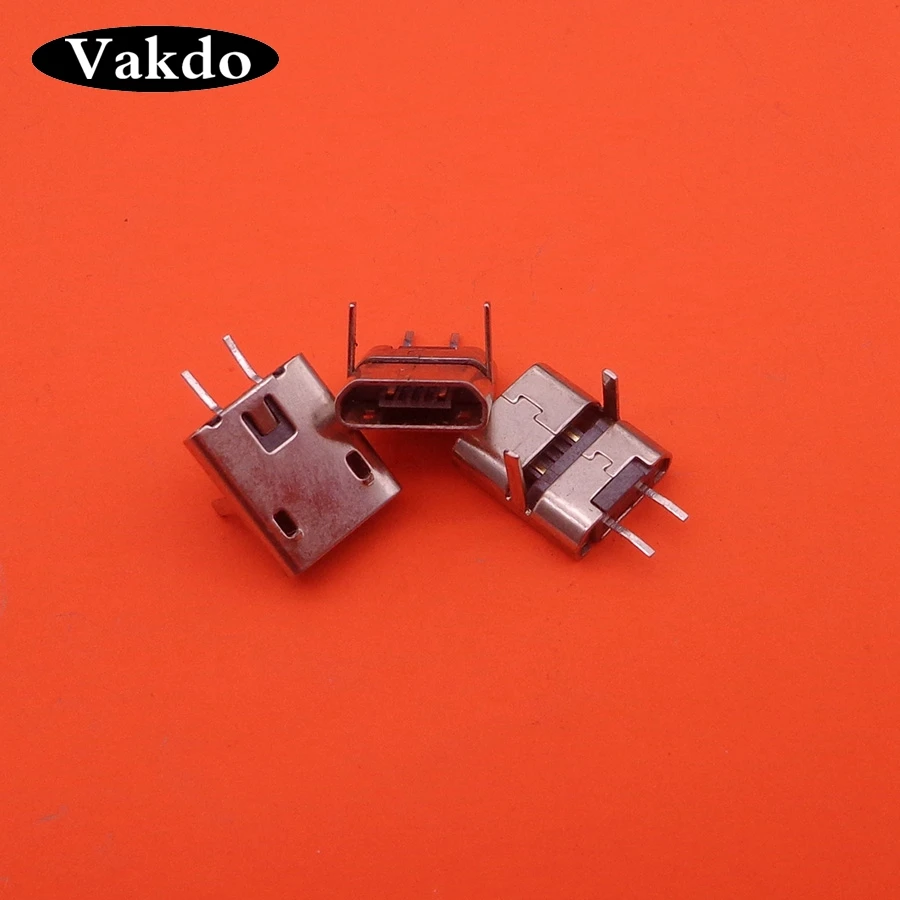 20 шт. 2 контактный мини микро USB разъем интерфейса Разъем SMD SMT pcb док Разъемы DIY