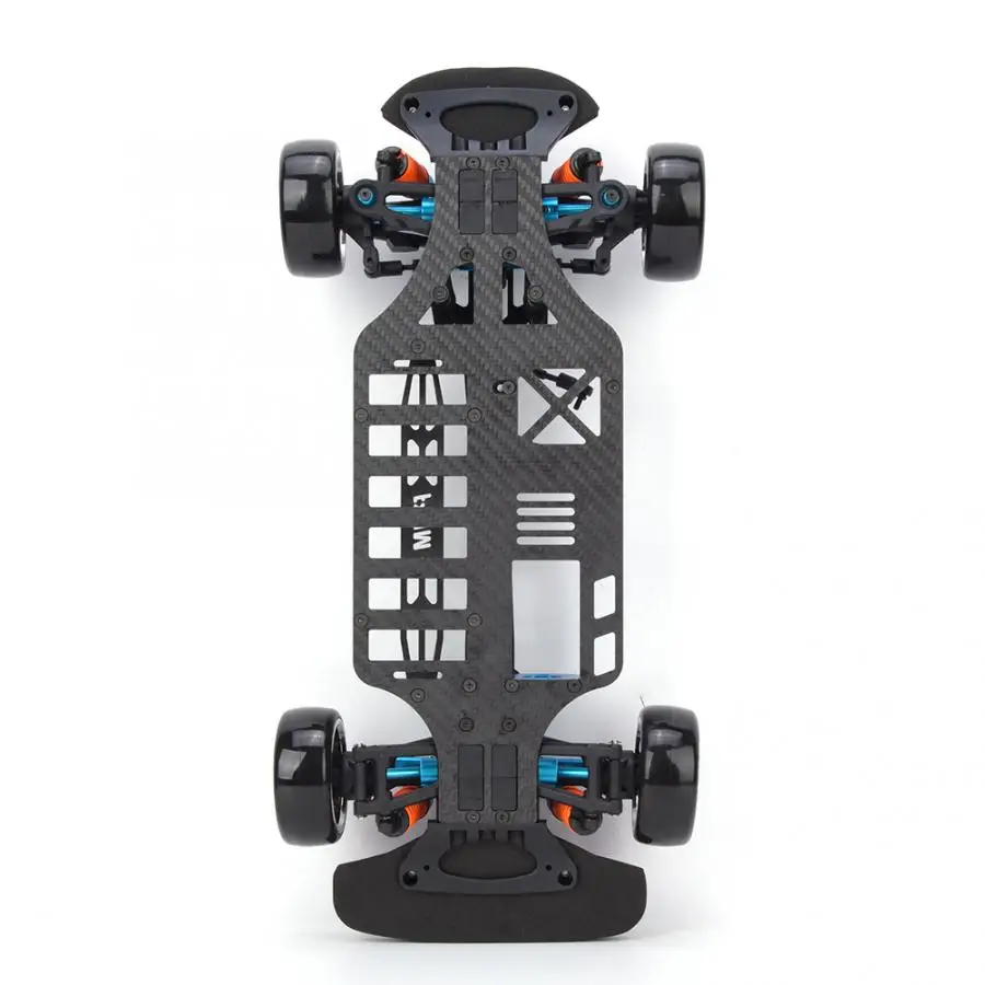 CNC алюминиевый RC автомобиль колесная база рама комплект из углеродного волокна шасси бампер подходит для TT01/TT01E 1/10 RC Гусеничный автомобиль модель аксессуар