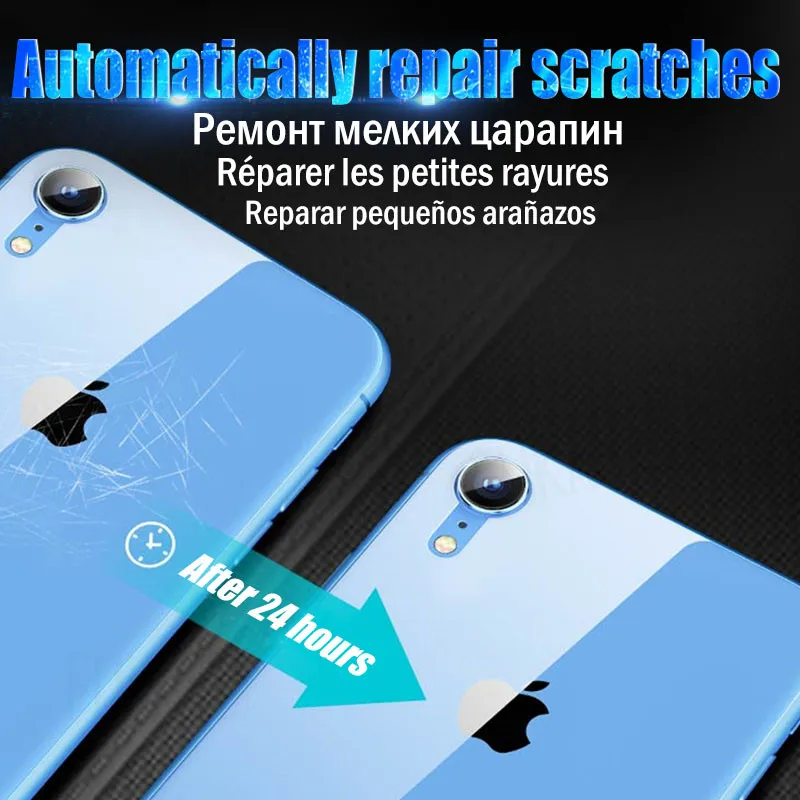 10D полная клейкая Передняя и задняя Гидрогелевая пленка для iPhone XR 7 8 Plus 11 Pro XS Max X защитная пленка для экрана для iPhone 6 6S Plus не стекло