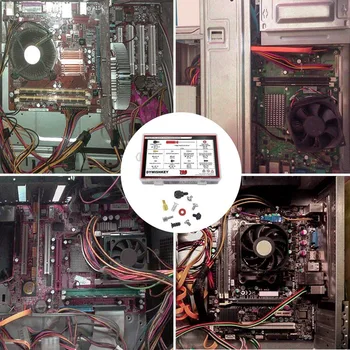 

780 PCS Computer Screw Kit,Computer Screw Standoffs Set Kit for Hard Drive Computer Case Motherboard Fan Power Graphics with a S