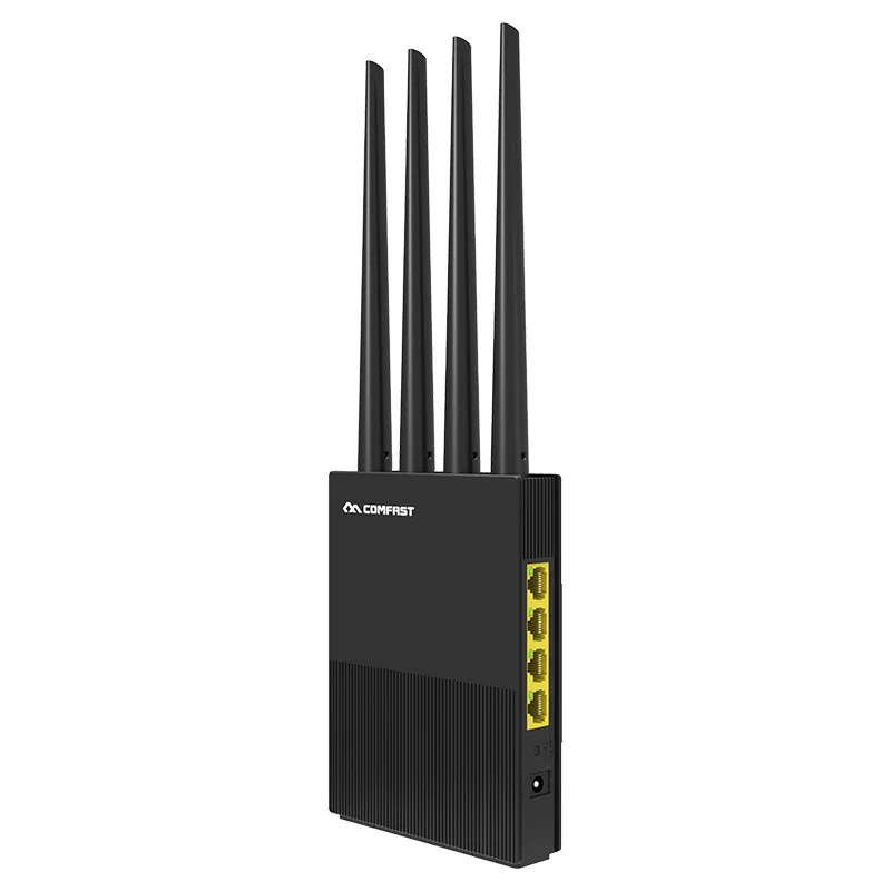 

Comfast CF-WR617AC 1200Mbps Dual Band Wireless WiFi Router 2.4G+5Ghz Wan/Lan Smart Wi-Fi Access Point Router with 4*5dBi Antenna