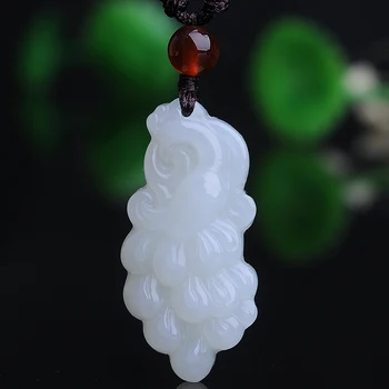 

Authentic and Tian Yu Baiyu Phoenix pendant elegant women's jade pendant jade pendant send certificate