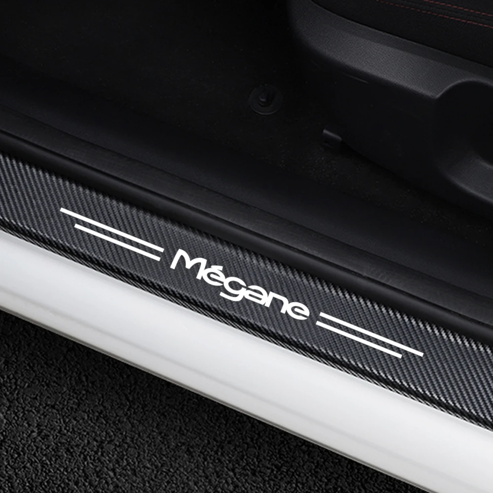 4 шт./компл. наклейки на порог автомобильной двери для Renault Megane 2 3 Scenic 1 защитные