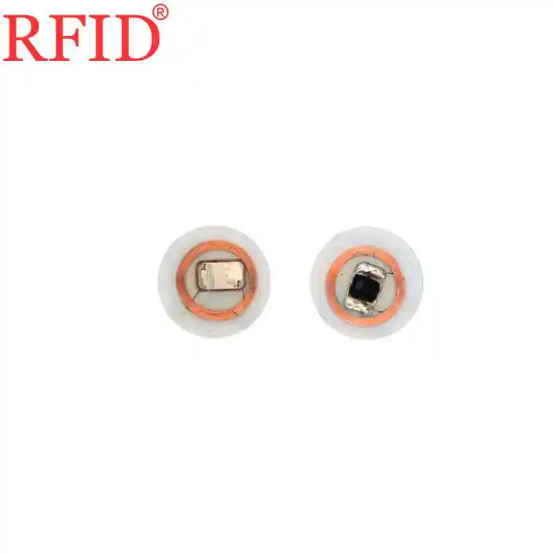 S50 1K 13,56 МГц 25 мм NFC Метка RFID IC ISO14443A ПВХ интеллект круговой брелок прозрачный монетница карта быстрая 100 шт