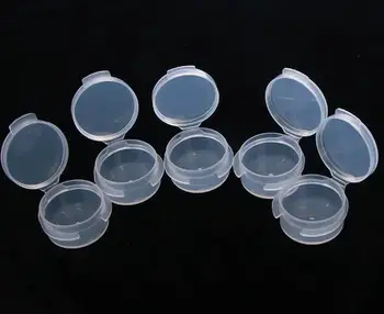 

10Pcs Make Up Jar Mini Sample Bottle Sealing Pot Face Cream Container Portable Bottle Plastic Transparent Case Makeup Accessory