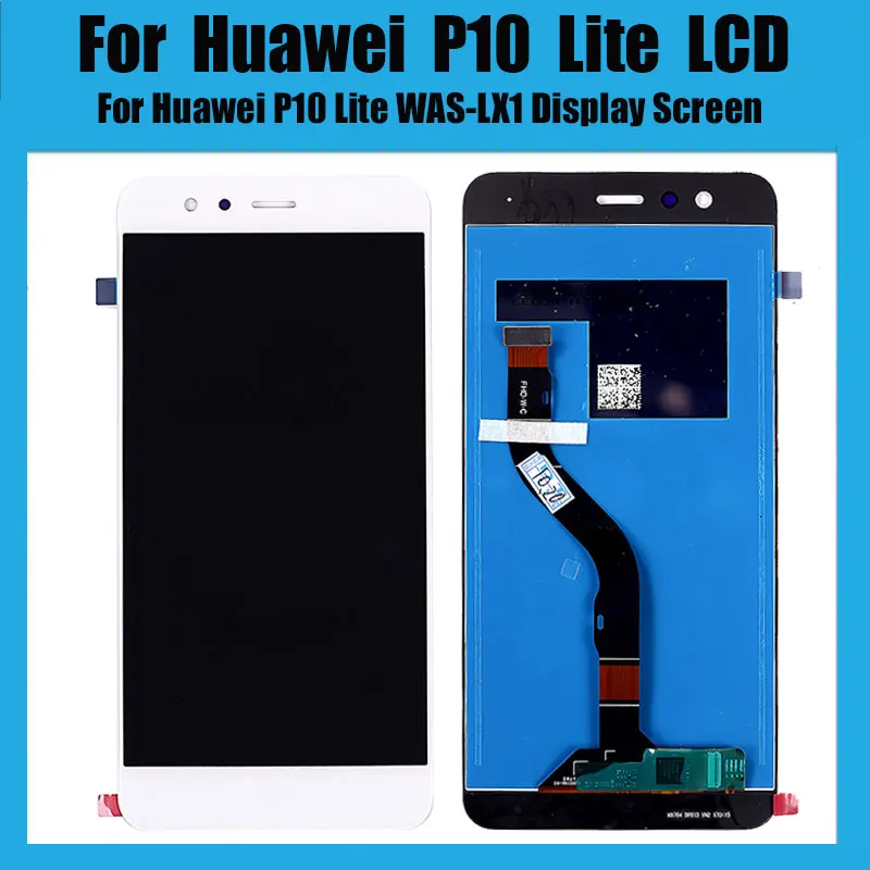 ЖК-дисплей 5 2 дюйма для Huawei P10 Lite с рамкой сенсорный экран в сборе WAS-LX1 дисплея |