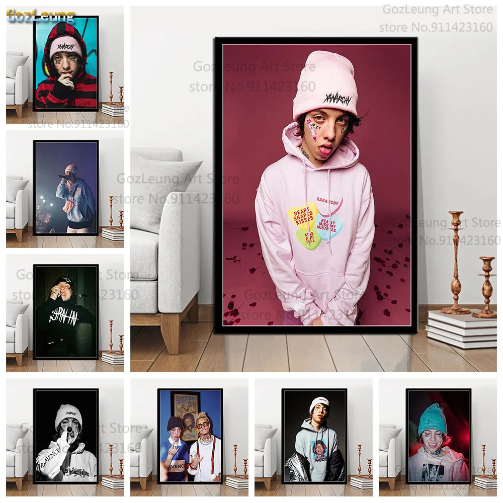 Плакат Lil Xan рэппер музыкальная звезда певец горячая Настенная картина