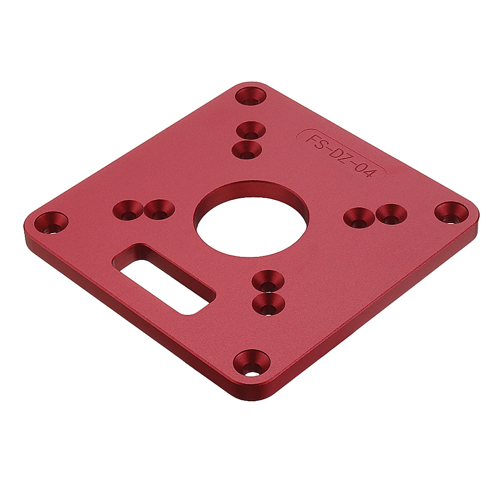 ALLSOME 120x120mm Woodworking Aluminum Alloy Router Table Insert Plate Mounting Base Plate for MAKITA RT0700C WORX Aoben HT2801