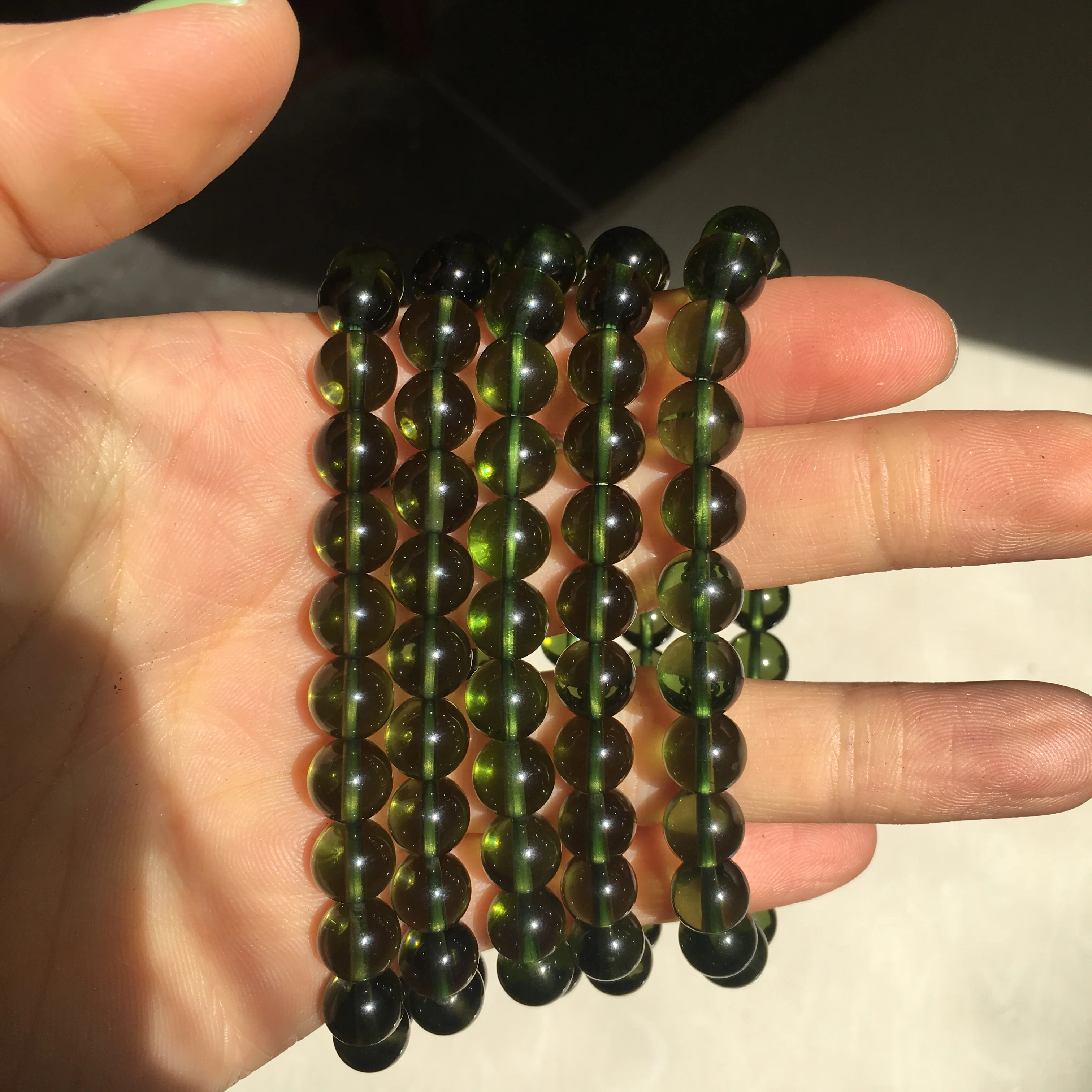 Natural Moldavite Green aerolites Czech Crystal Stone Raw